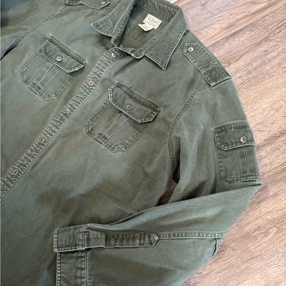 L.L. Bean - Sunwashed Heavy Weight Canvas Shirt - Picture 6 of 10
